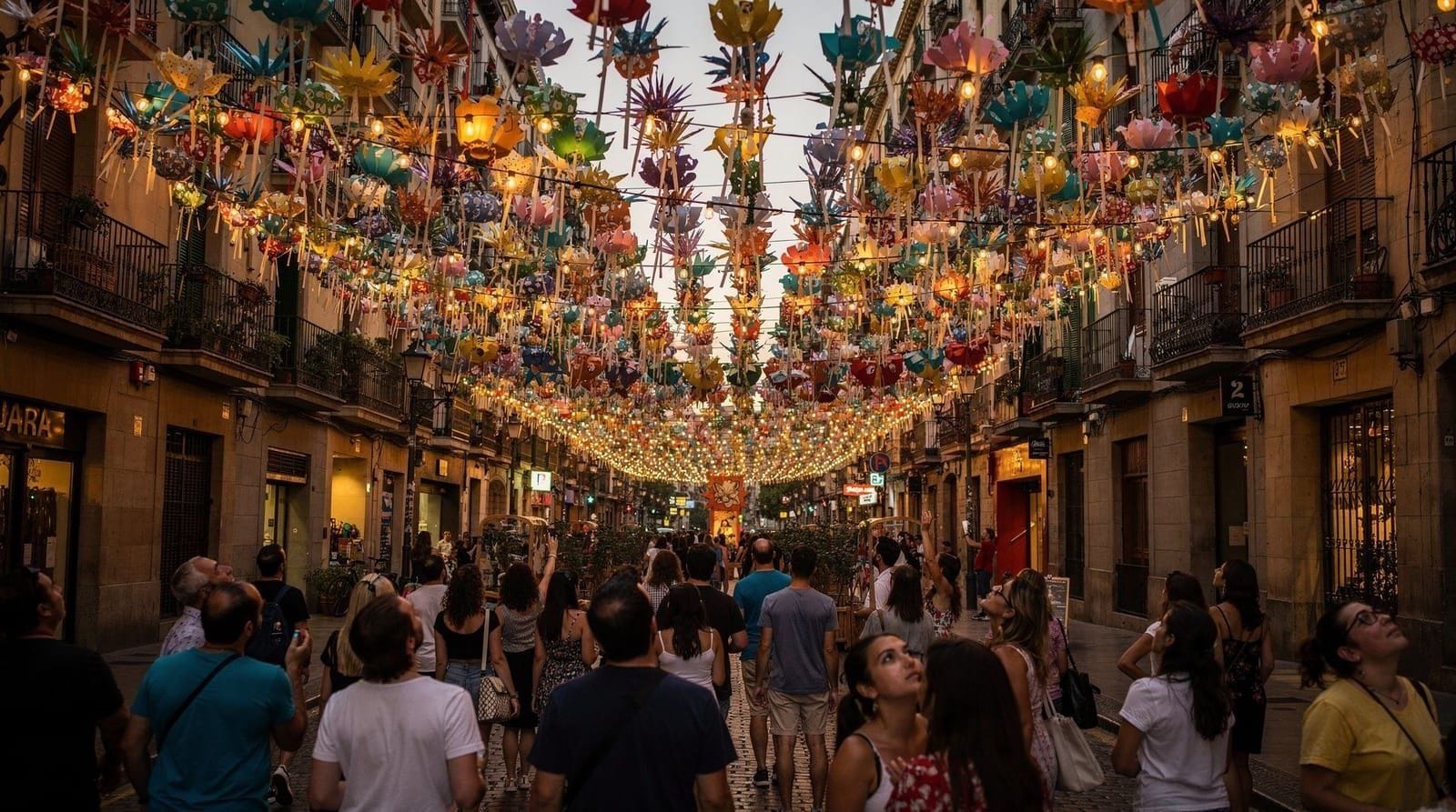Festa Major de Gràcia: Barcelona's most photogenic festival — Festa Major de Gràcia runs August 14–20 in Barcelona's Gràcia neighbourhood. Ela