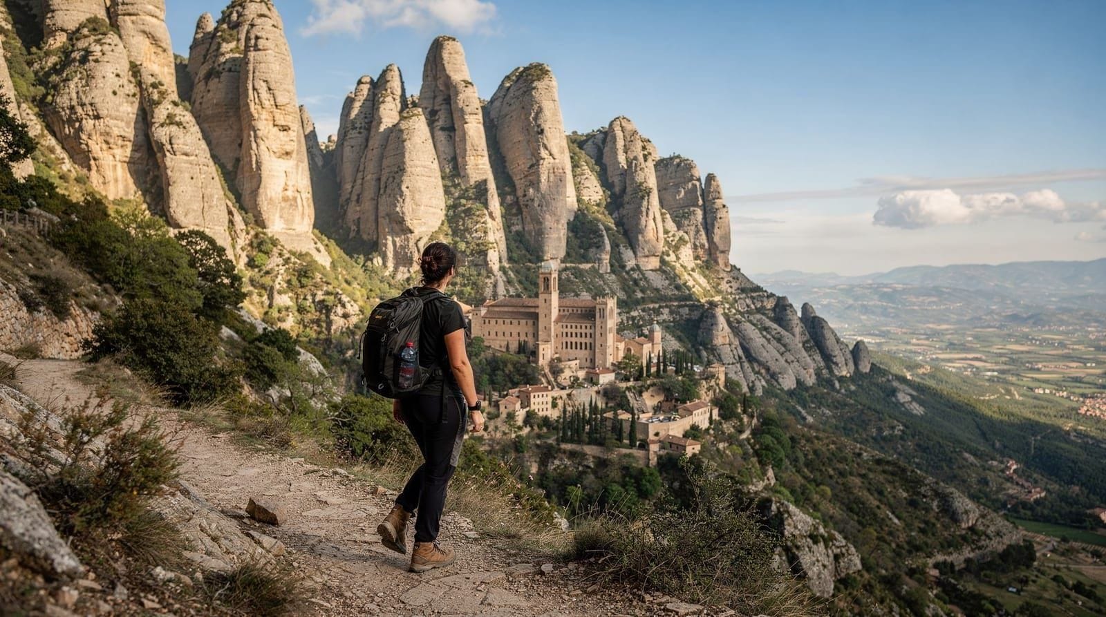 Montserrat hiking trails: beyond the monastery — Most visitors only see the monastery. The hiking trails at Montserrat — Sant Jer