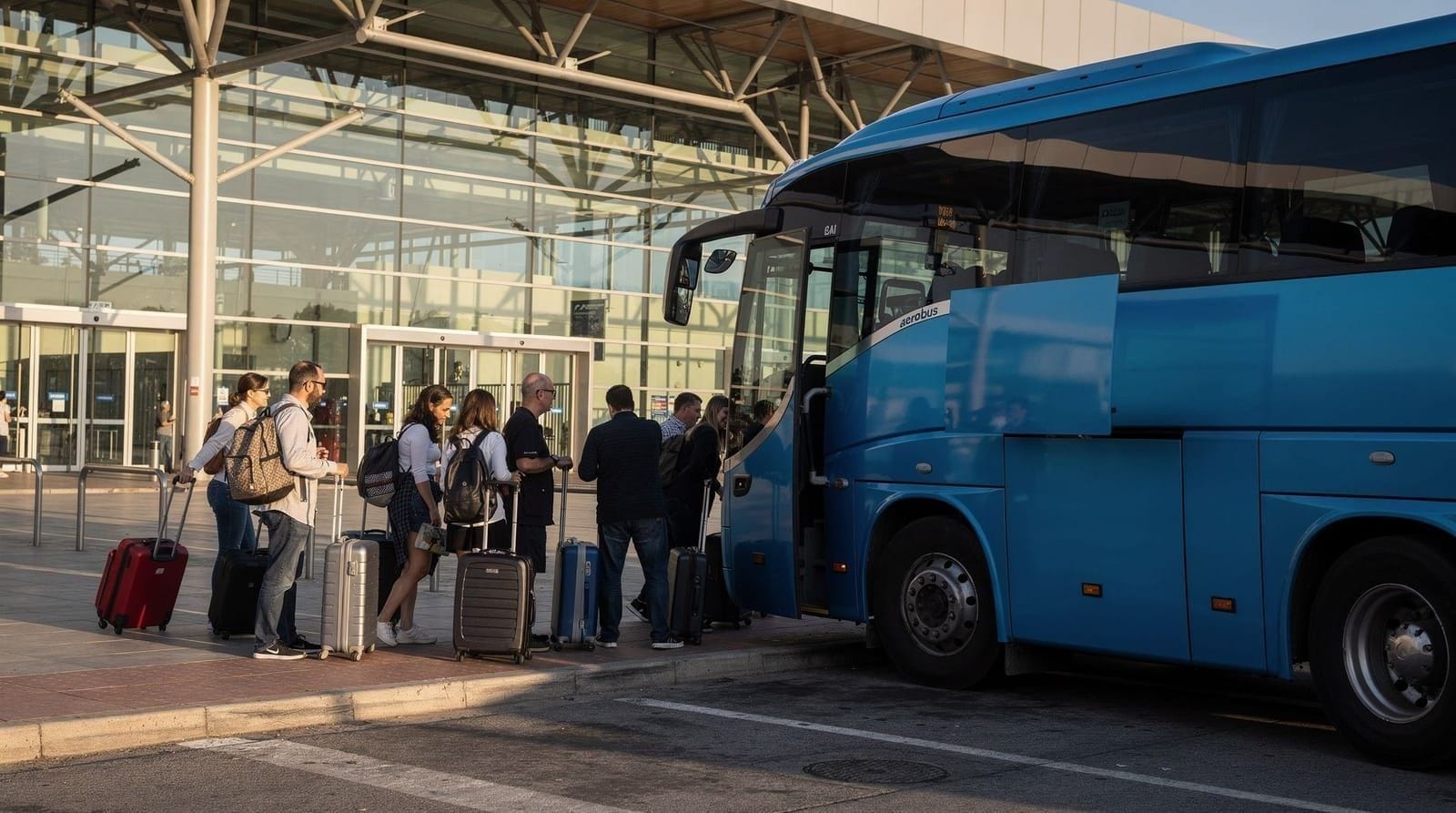 Airport transfer comparator — Compare Aerobus, R2 Nord train, metro L9, official taxi, Cabify and night bus N1
